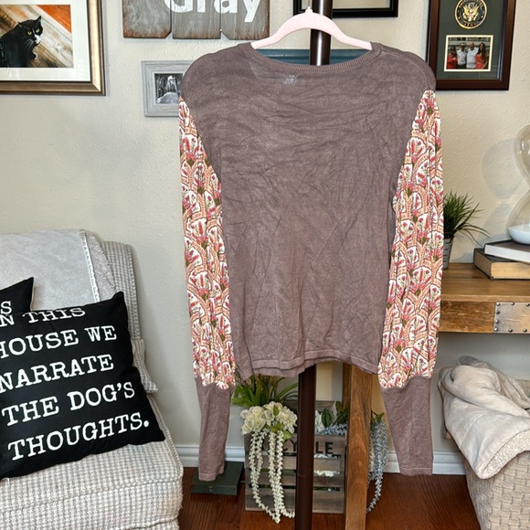 Anthropologie | Blank London | Boho Long Sleeve Lurex Blouse Size M Medium - Picture 8 of 14